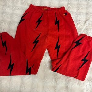 Aviator Nation Red Sweatpants (worn once)